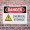 Signmission Chemical Storage Danger Sign, Plastic, 10in W x 7in L, 2PK OS-2PACK-DS-P-710-L-1060 - alternate 6